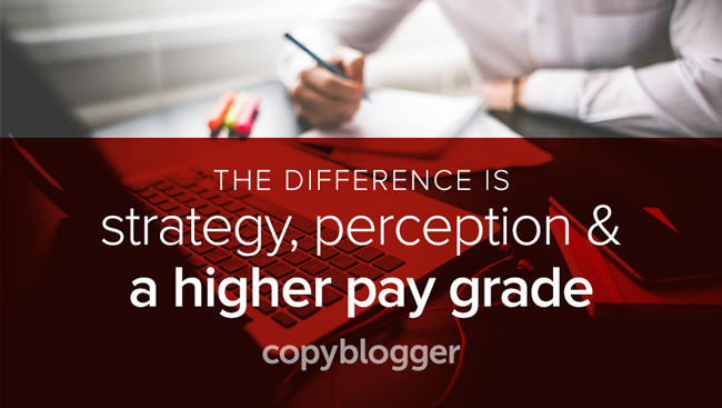 the difference is strategy, perception, and a higher pay grade